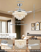 Quite Ceiling Fans with Lights and Remote Smart