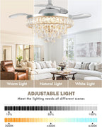 Quite Ceiling Fans with Lights and Remote Smart
