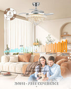 Quite Ceiling Fans with Lights and Remote Smart