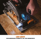 R185ccs Circular Saw with Tct Multi-Material Blade Cuts