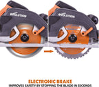 R185ccs Circular Saw with Tct Multi-Material Blade Cuts