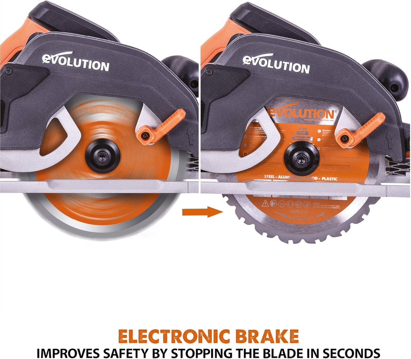 R185ccs Circular Saw with Tct Multi-Material Blade Cuts