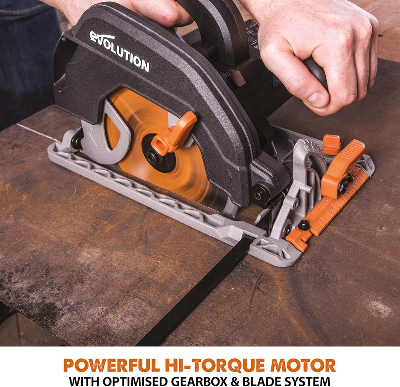 R185ccs Circular Saw with Tct Multi-Material Blade Cuts