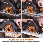 R185ccs Circular Saw with Tct Multi-Material Blade Cuts