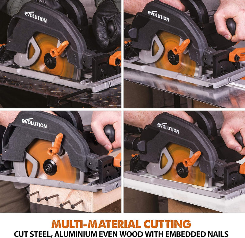 R185ccs Circular Saw with Tct Multi-Material Blade Cuts