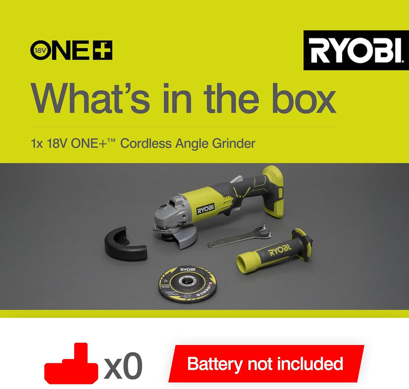 18V One+ Angle Grinder R18ag-0 Hyper 115MM Disc