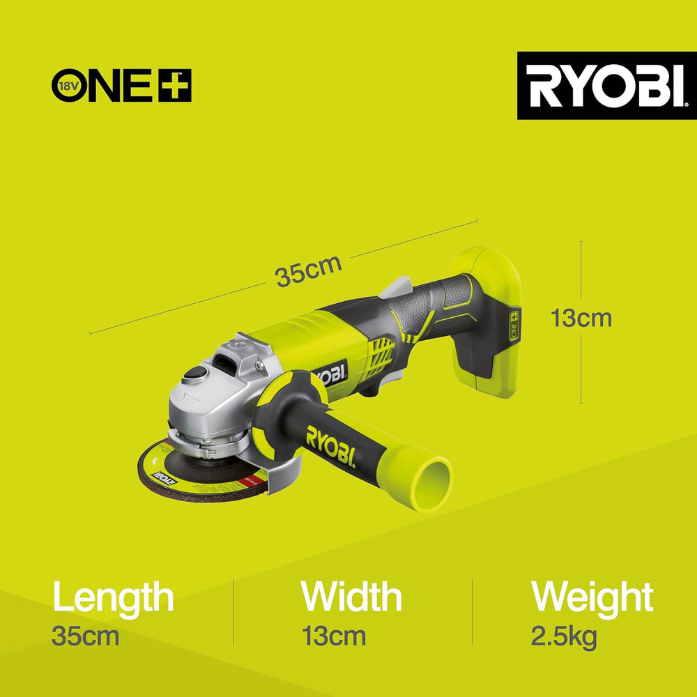 18V One+ Angle Grinder R18ag-0 Hyper 115MM Disc