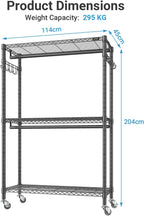 R2 Plus Heavy Duty Rolling Clothes Rail
