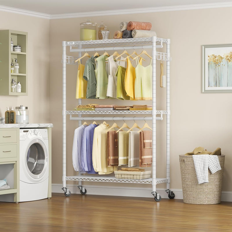 R2 Plus Heavy Duty Rolling Clothes Rail