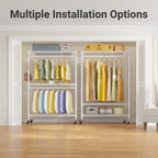 R2 Plus Heavy Duty Rolling Clothes Rail