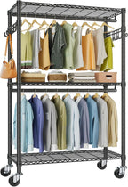 R2 Plus Heavy Duty Rolling Clothes Rail