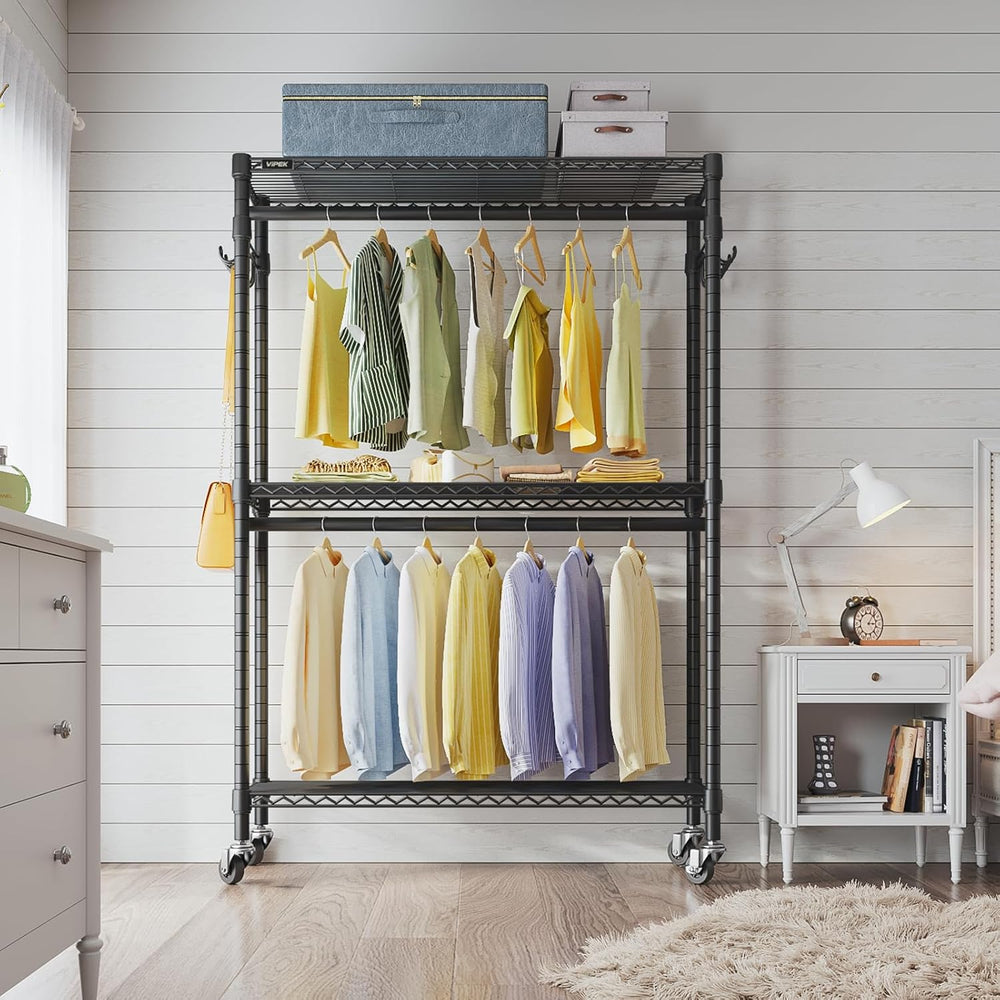 R2 Plus Heavy Duty Rolling Clothes Rail