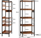 Rack 65" Freestanding Kitchen Storage Shelf Unit
