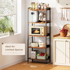 Rack 65" Freestanding Kitchen Storage Shelf Unit