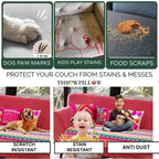 Rainbow 5 Seater Sofa Cover with Corner Tassels3