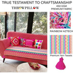 Rainbow 5 Seater Sofa Cover with Corner Tassels3