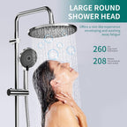 Rainfall Shower 10.23" Adjustable Riser Rail Kit