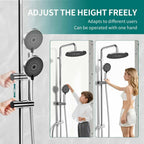 Rainfall Shower 10.23" Adjustable Riser Rail Kit