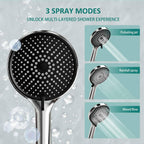 Rainfall Shower 10.23" Adjustable Riser Rail Kit