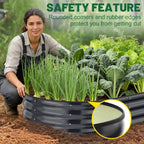 Raised Beds for Garden 2pcs Galvanised Planters