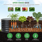 Raised Beds for Garden Galvanized Steel Planters (Set of 4)