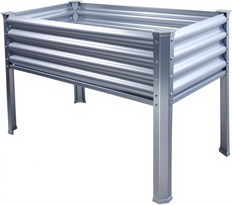 Garden Bed with Legs Galvanized High Boxes