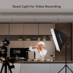 Softbox Photography Lighting 2x50x50CM Studio Lights with 50W