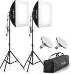 Raleno Softbox Lighting Kit 2x50x50CM Photography Studio