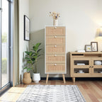 Rattan Chest of Drawers Bedroom Tall Chester