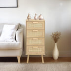 Rattan Chest of Drawers Bedroom Tall Chester