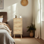 Rattan Chest of Drawers Bedroom Tall Chester