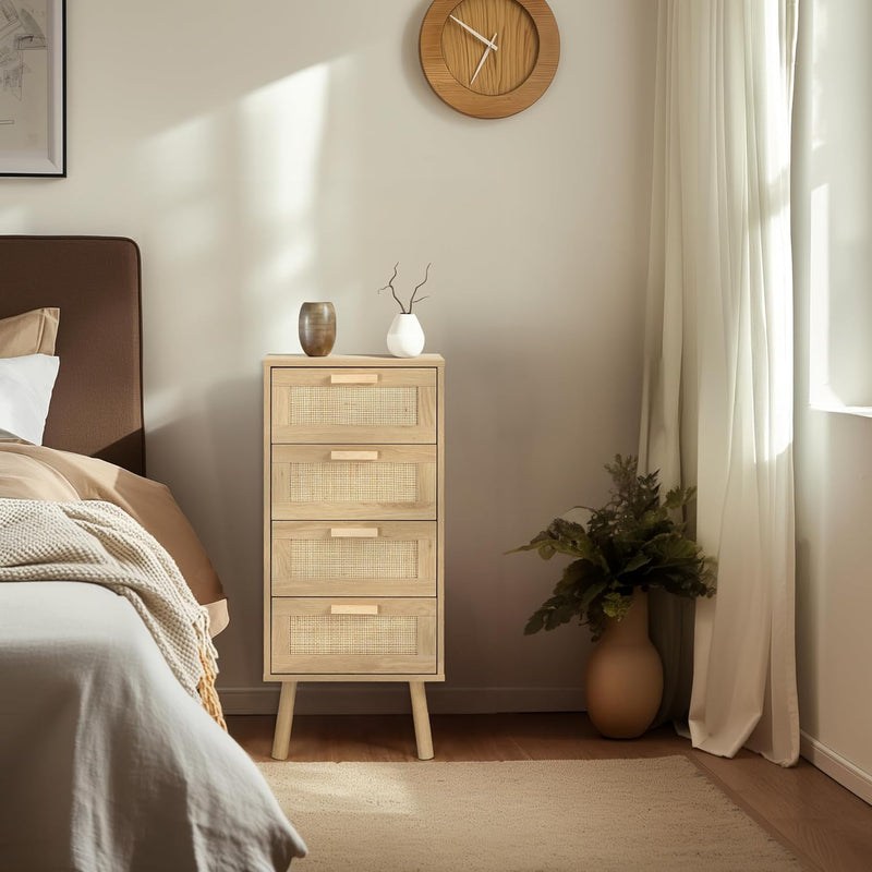 Rattan Chest of Drawers Bedroom Tall Chester