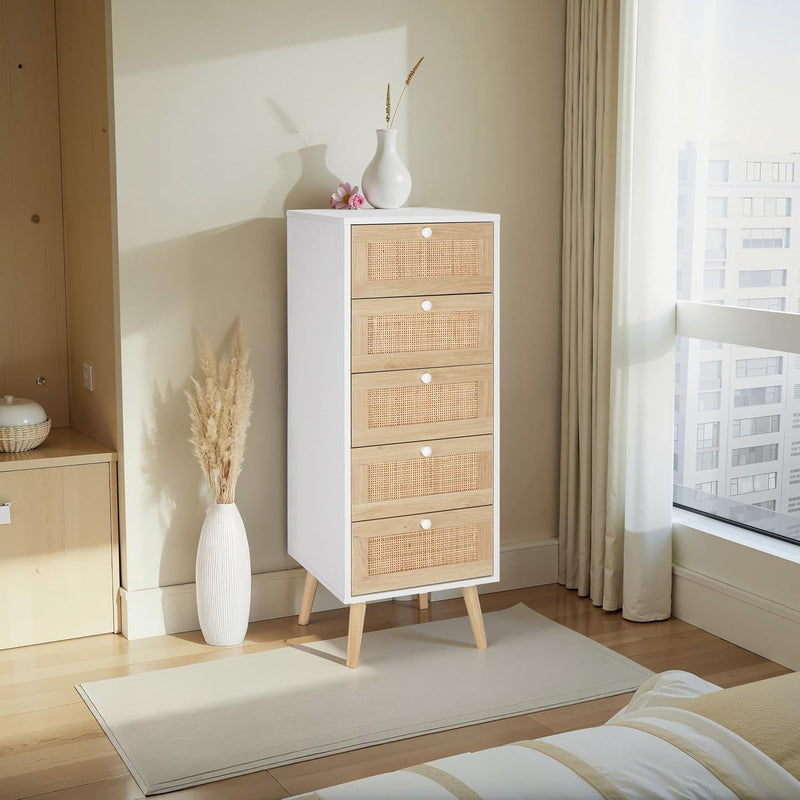 Rattan Chest of Drawers Bedroom Tall Chester