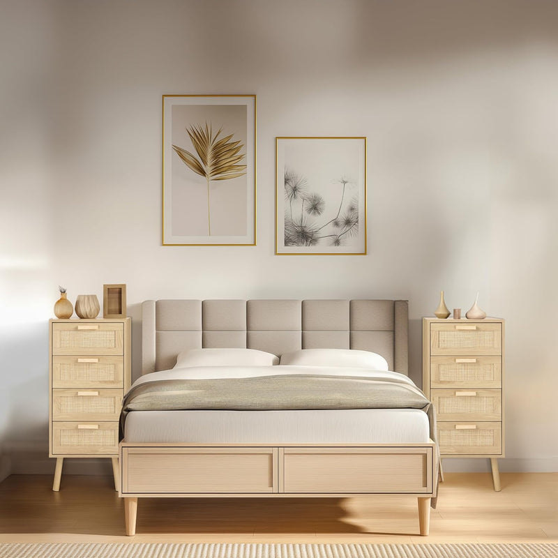Rattan Chest of Drawers Bedroom Tall Chester