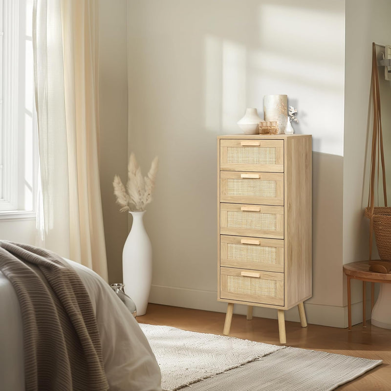 Rattan Chest of Drawers Bedroom Tall Chester