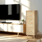Rattan Chest of Drawers Bedroom Tall Chester