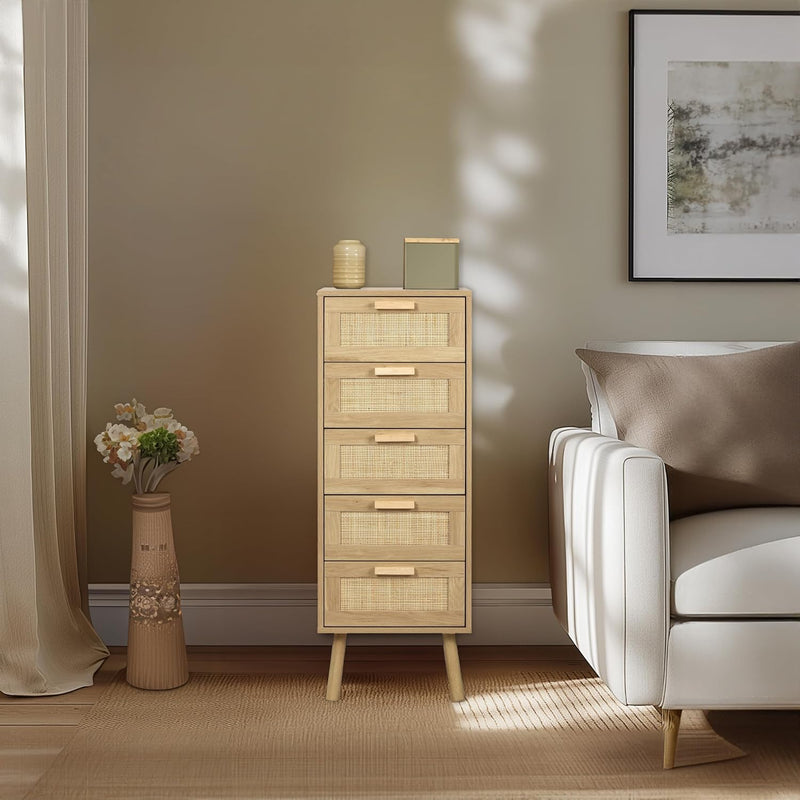 Rattan Chest of Drawers Bedroom Tall Chester