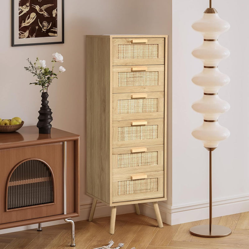Rattan Chest of Drawers Bedroom Tall Chester