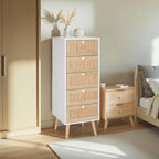 Rattan Chest of Drawers Bedroom Tall Chester