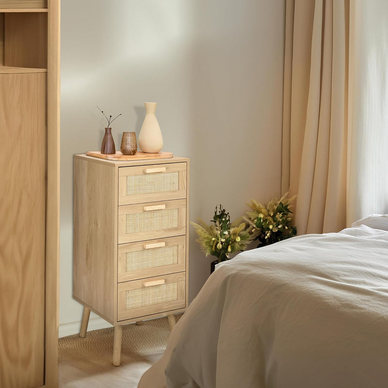 Rattan Chest of Drawers Bedroom Tall Chester