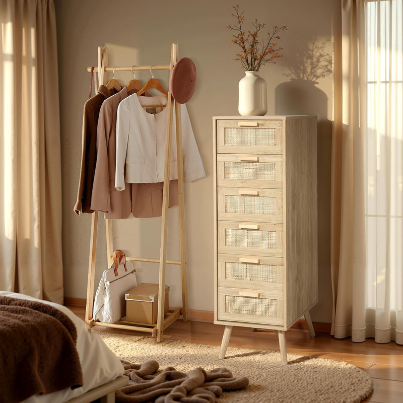 Rattan Chest of Drawers Bedroom Tall Chester
