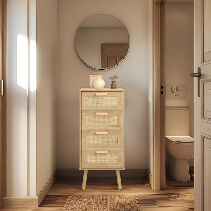 Rattan Chest of Drawers Bedroom Tall Chester