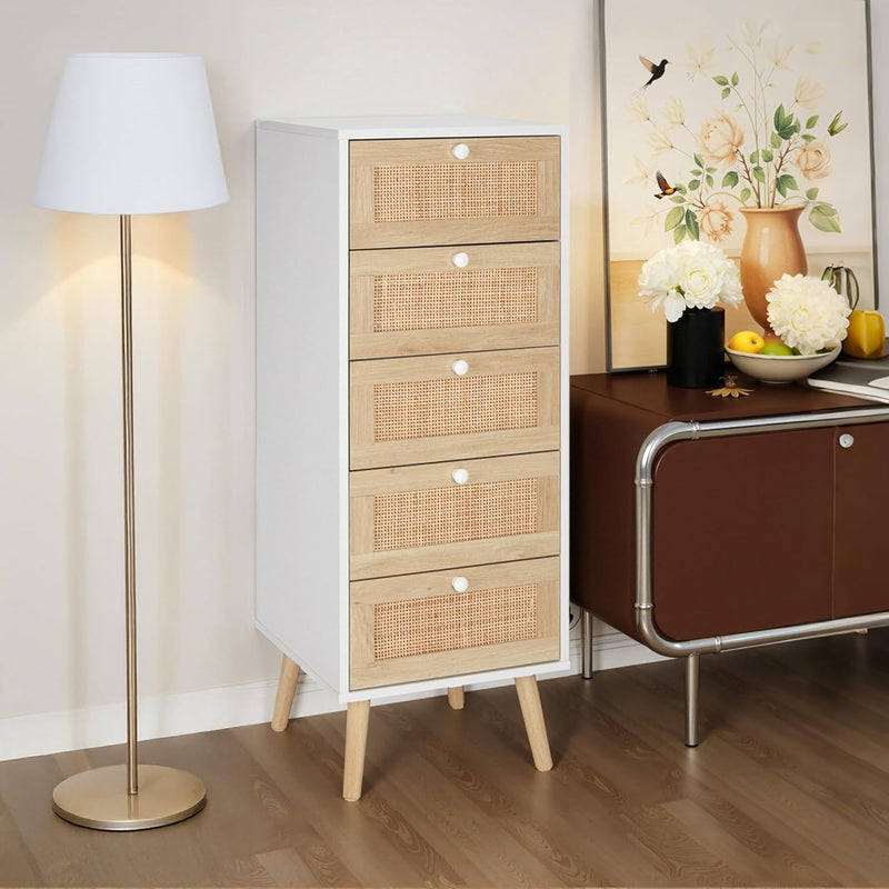 Rattan Chest of Drawers Bedroom Tall Chester