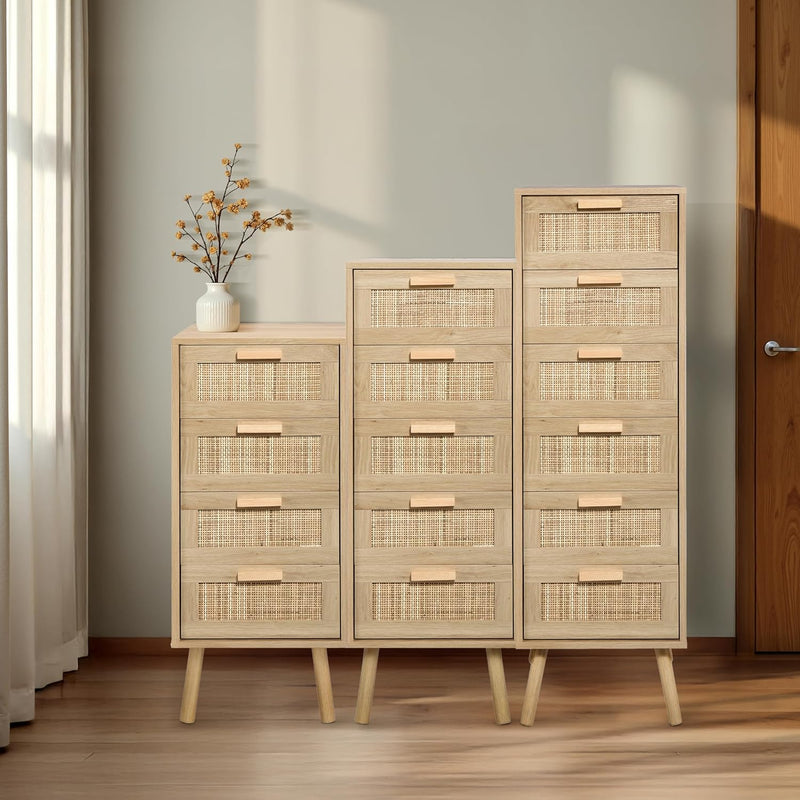 Rattan Chest of Drawers Bedroom Tall Chester