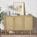 Rattan Sideboards for Living Room Buffet Storage Cabinet