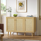 Rattan Sideboards for Living Room Buffet Storage Cabinet