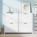 Shoe Storage Cabinet with 4 Flip Drawers 16-24