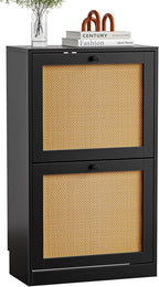 Shoe Storage Cabinet with 4 Flip Drawers 16-24