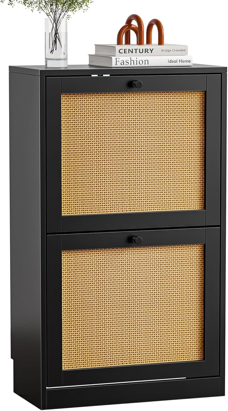 Shoe Storage Cabinet with 4 Flip Drawers 16-24