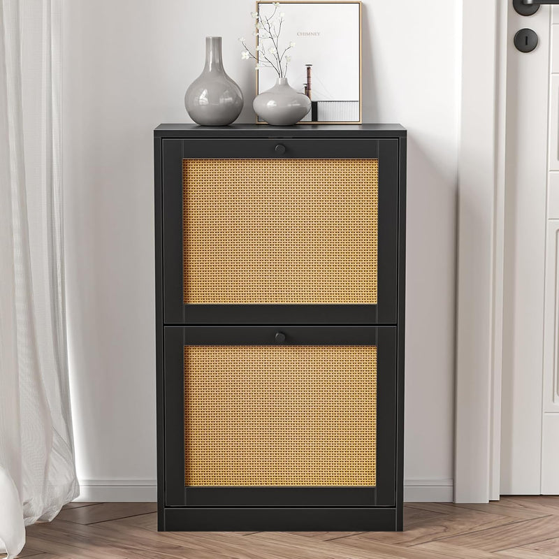 Shoe Storage Cabinet with 4 Flip Drawers 16-24